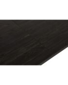 Table à manger inci noir -130+30x79x80 cm